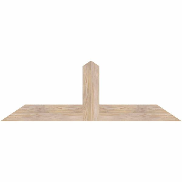 Ekena Millwork Portland Smooth Timber Gable Bracket, Douglas Fir, 60"W x 20"H x 1 1/2"D x 5 1/2"F, 8/12 Pitch GBW060X20X0206POR00SDF - main